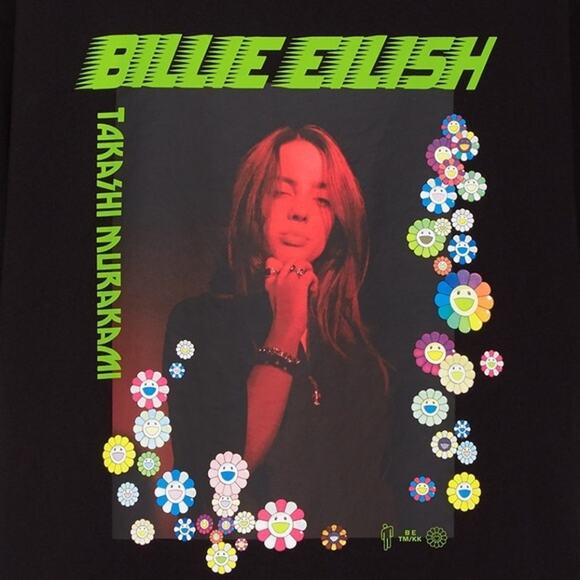 Billie Eilish x Takashi Murakami Graphic Tee –Rare Collab Shirt (Size XS)) - Picture 2 of 2